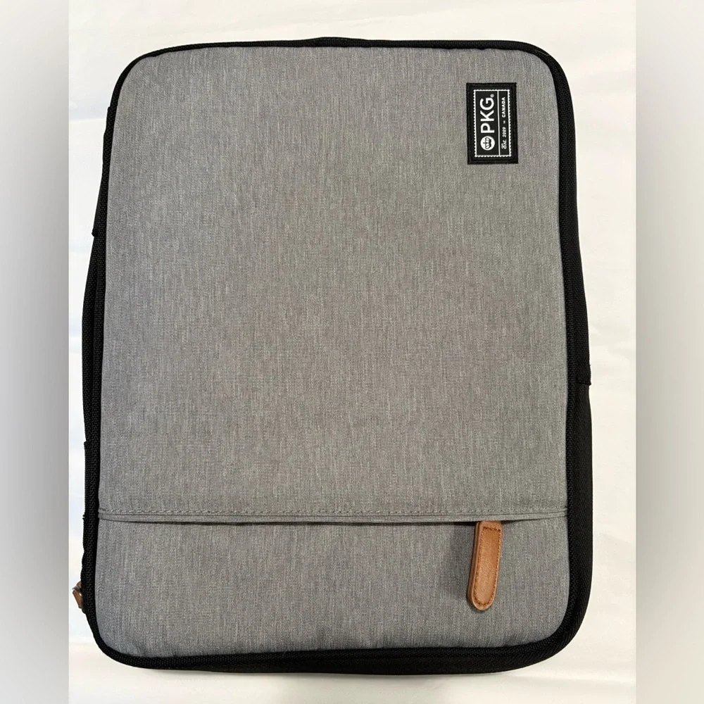 Grey Laptop Backpack Sleeve – Men's Slim Travel Bag